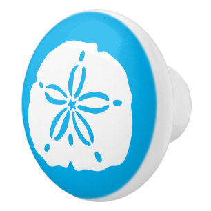 Bouton De Porte En Céramique Dollar bleu et blanc A09 de couleur faite sur
