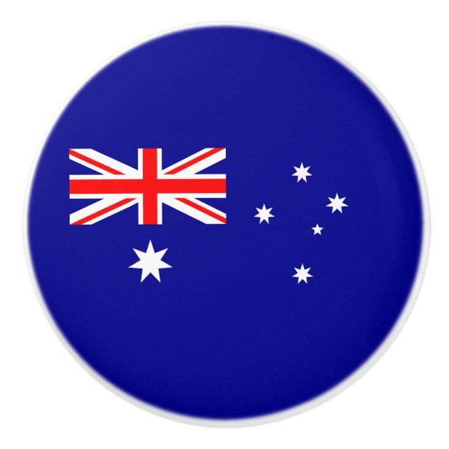 Bouton De Porte En Céramique Drapeau australien patriotique (Devant)