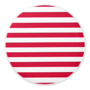 Bouton De Porte En Céramique drapeau danemark rayures pays couleur motif rouge