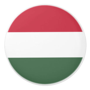 Bouton De Porte En Céramique drapeau de la Hongrie