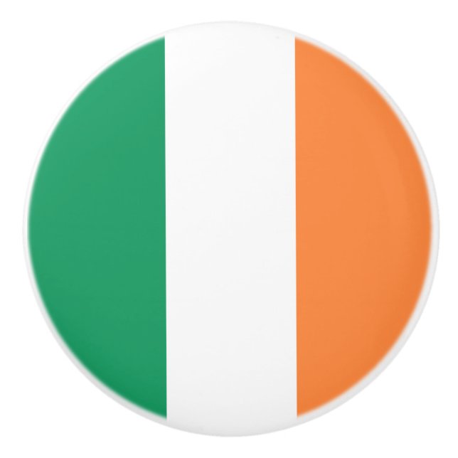 Bouton De Porte En Céramique Drapeau de l'Irlande (Devant)