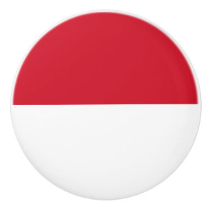 Bouton De Porte En Céramique Drapeau de Monaco
