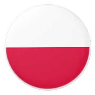 Bouton De Porte En Céramique Drapeau de Pologne Ceramic Knob