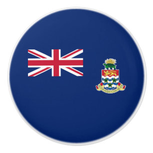 Bouton De Porte En Céramique Drapeau des îles Caïmans