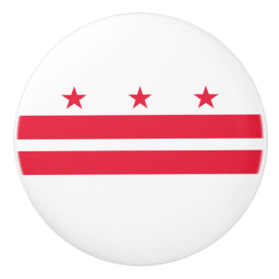 Bouton De Porte En Céramique Drapeau d'État de Washington DC
