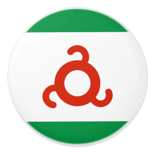 Bouton De Porte En Céramique Drapeau d'Ingouchie