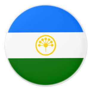Bouton De Porte En Céramique Drapeau patriotique Bachkortostan