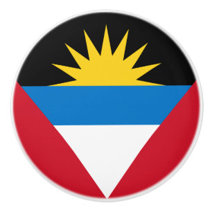 Bouton De Porte En Céramique Drapeau patriotique d'Antigua-et-Barbuda