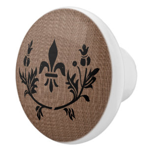 Bouton De Porte En Céramique Duchesse Thistle Cabinet Knobs
