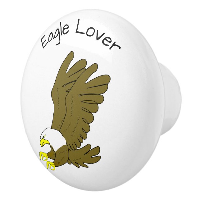 Bouton De Porte En Céramique Eagle Design Personalised (Droite)