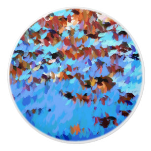 BOUTON DE PORTE EN CÉRAMIQUE EAU DE LA RIVIÈRE