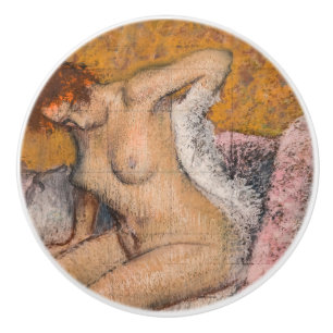 Bouton De Porte En Céramique Edgar Degas - Après le bain