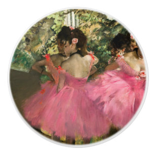 Bouton De Porte En Céramique Edgar Degas - Danseurs en rose