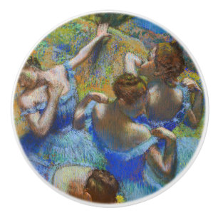 Bouton De Porte En Céramique Edgar Degas - Danseuses bleues