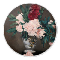 Edouard Manet - Vase de pivoines sur petit piédest