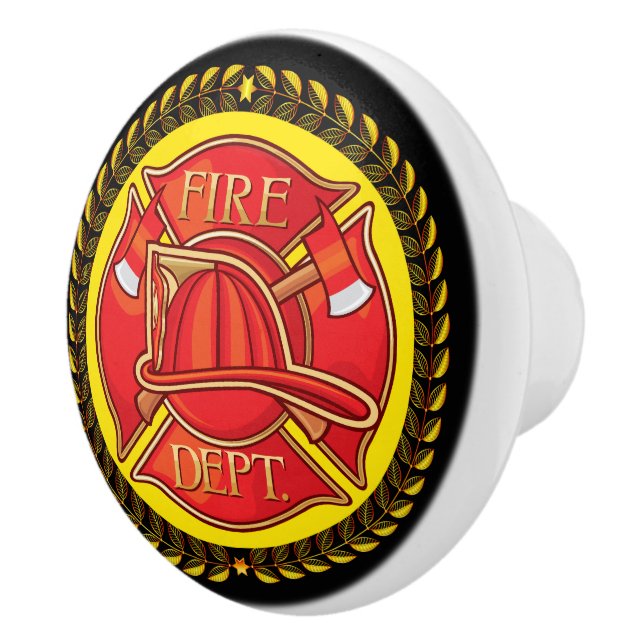 Bouton De Porte En Céramique Élégant bracelet de tiroirs du service d'incendie  (Droite)