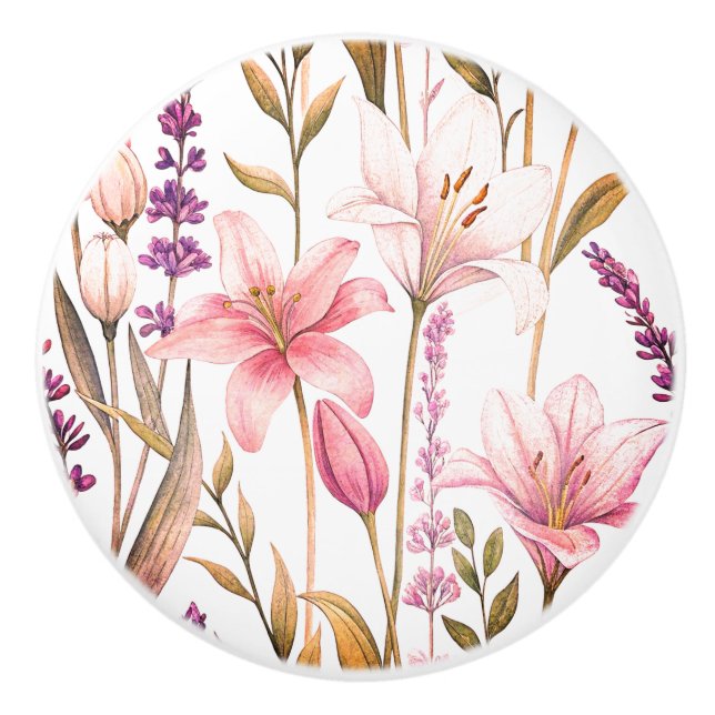 Bouton De Porte En Céramique Elegant ceramic knobs (Devant)