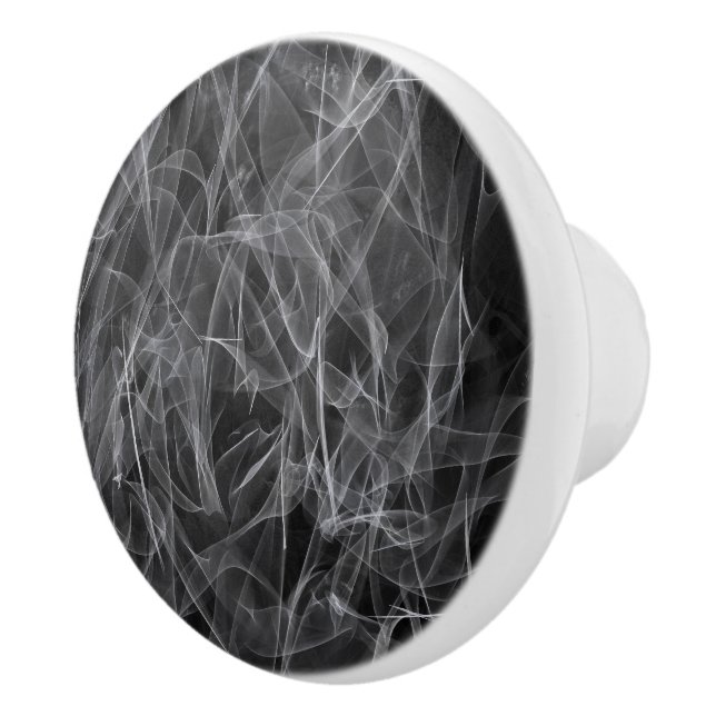 Bouton De Porte En Céramique Élégante Fumée - Esthétique mystique (Droite)
