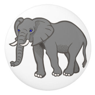 Bouton De Porte En Céramique Eléphant Mobilier en céramique Armoire Knobs