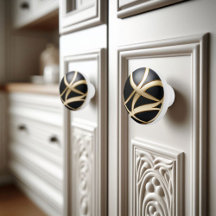 Enveloppe ornée d'or noir moderne