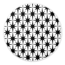 Étoiles atomiques milieu du siècle moderne noir et