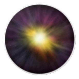 Bouton De Porte En Céramique Explosion de l'oeuvre spatiale numérique Cool Star