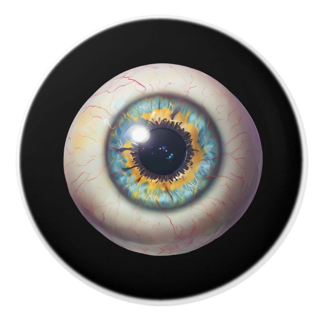 Bouton De Porte En Céramique Eyeball Door Pull (Devant)