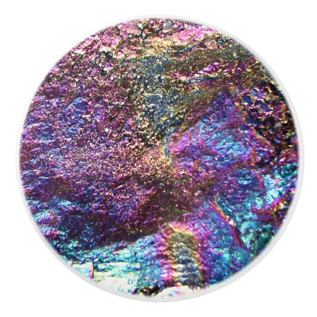 Bouton De Porte En Céramique Falln Rainbow Rocks (Devant)