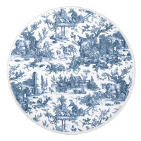Ferme vintage Rustique Français Toile Bleu & Blanc