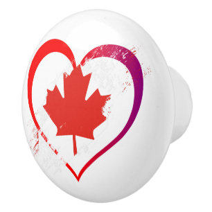 Bouton De Porte En Céramique Fête du Canada