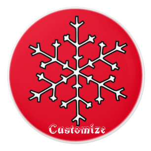 Bouton De Porte En Céramique Feu de neige Thunder_Cove