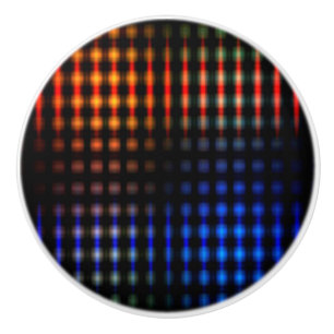 Bouton De Porte En Céramique Feux lumineux colorés