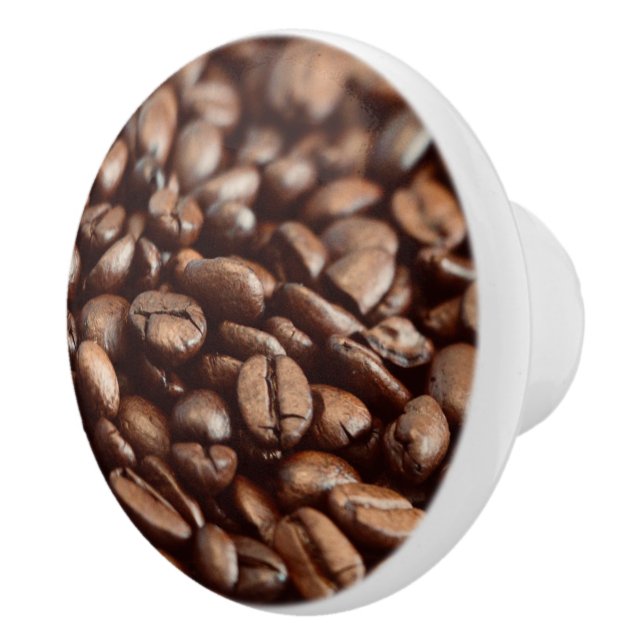 Bouton De Porte En Céramique Fèves de café (Droite)