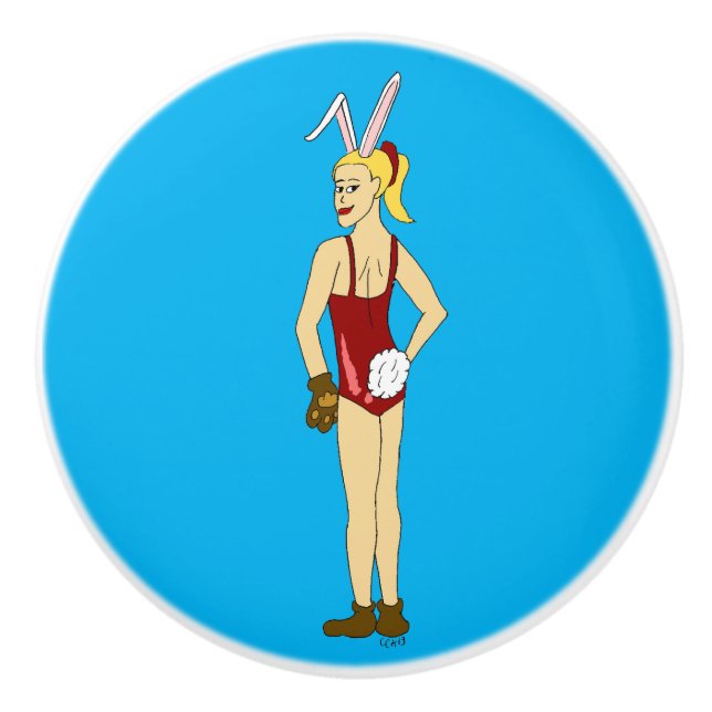 Bouton De Porte En Céramique fillette (Devant)