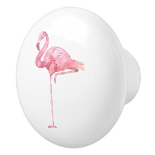 Bouton De Porte En Céramique Flamant rose d'appel d'offres Conception 1 Ceramic