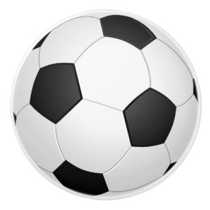 Bouton De Porte En Céramique Football de football Ball Illustration Ceramic Kno