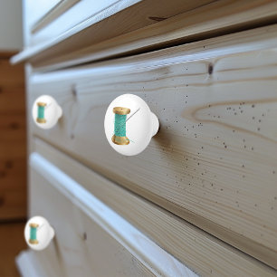 Bouton De Porte En Céramique Fournitures de couture d'aiguilles et de filetage