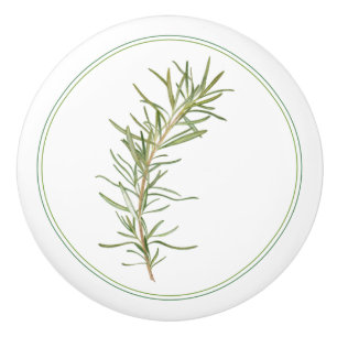 Bouton De Porte En Céramique Fraîcheur Rosemary Ceramic Knob