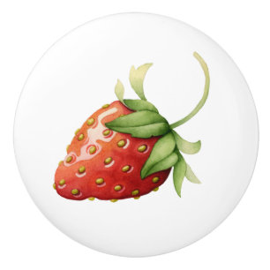 Bouton De Porte En Céramique Fraise Kitchen Drawer Knower - SRF