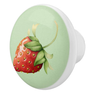 Bouton De Porte En Céramique Fraise Kitchen Drawer Knower - SRF