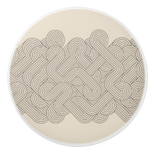 Bouton De Porte En Céramique Frontière abstraite