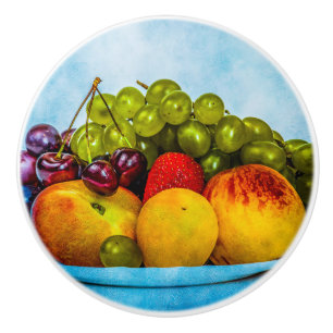 Bouton De Porte En Céramique Fruits d'été