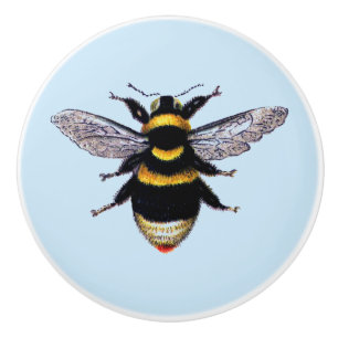 Bouton De Porte En Céramique Gaffez l'abeille