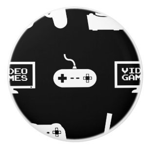 Bouton De Porte En Céramique Gamer orienté de jeu vidéo de conception de jeu