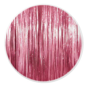 Bouton De Porte En Céramique Glam Girl rose Tinsel raypes