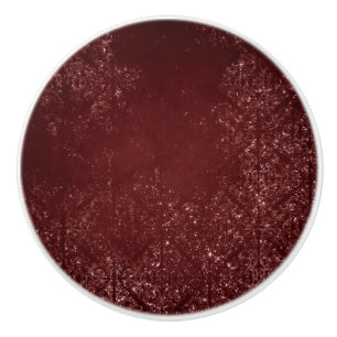Bouton De Porte En Céramique Glimmery Henna Grunge Rouge glamour de sang rich