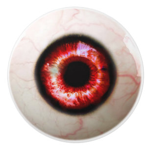 Bouton De Porte En Céramique Globe oculaire éffrayant