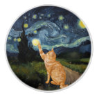 Gogh Kitty Starry Night Chat