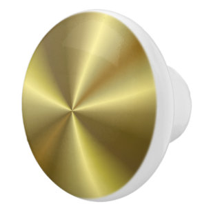 Bouton De Porte En Céramique Gold Look Metallic élégant Modèle personnalisé