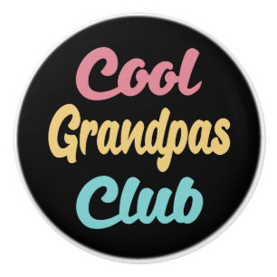 Bouton De Porte En Céramique Grandpas Club II cool